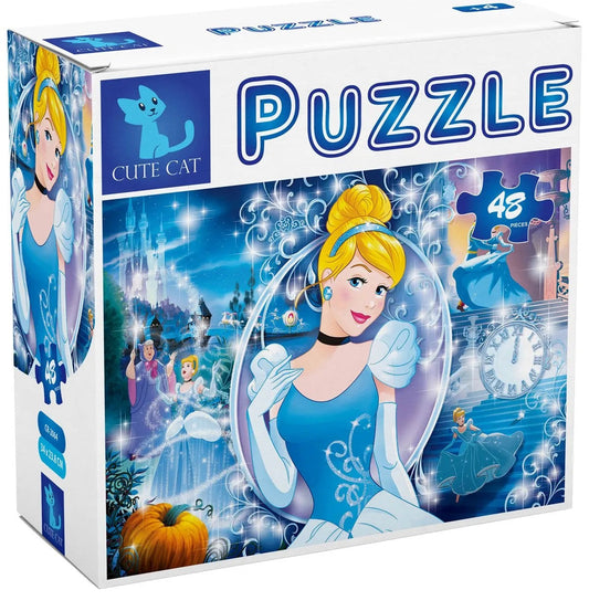 Cute Cat  Cinderella  Puzzle / CR-2064 / 48 Pieces