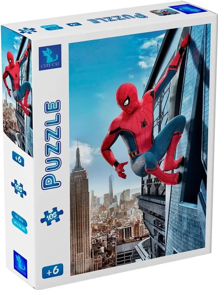 Cute Cat  Spiderman  Puzzle / CR-2014 / 108 Pieces