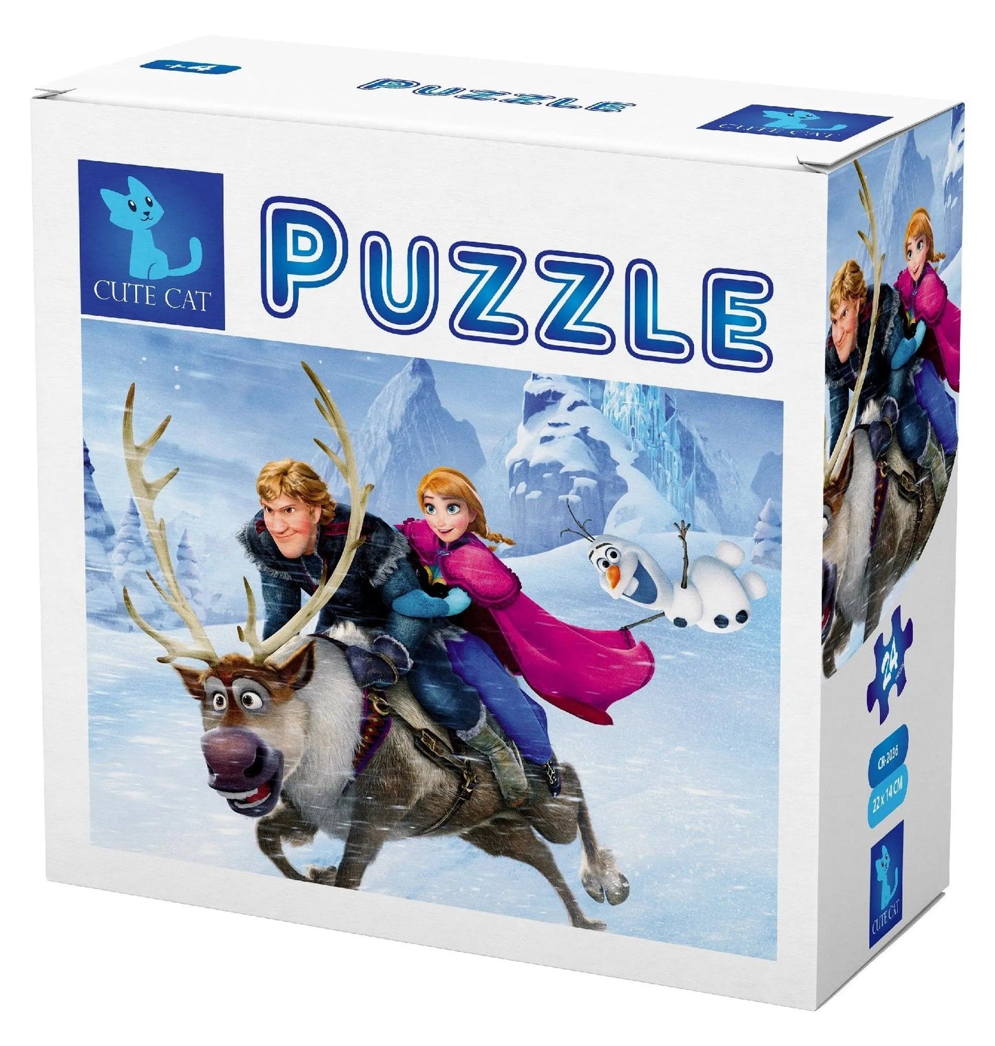 Cute Cat  Frozen  2 in 1  Puzzle / CR-2036 / 20 Pieces & 24 Pieces