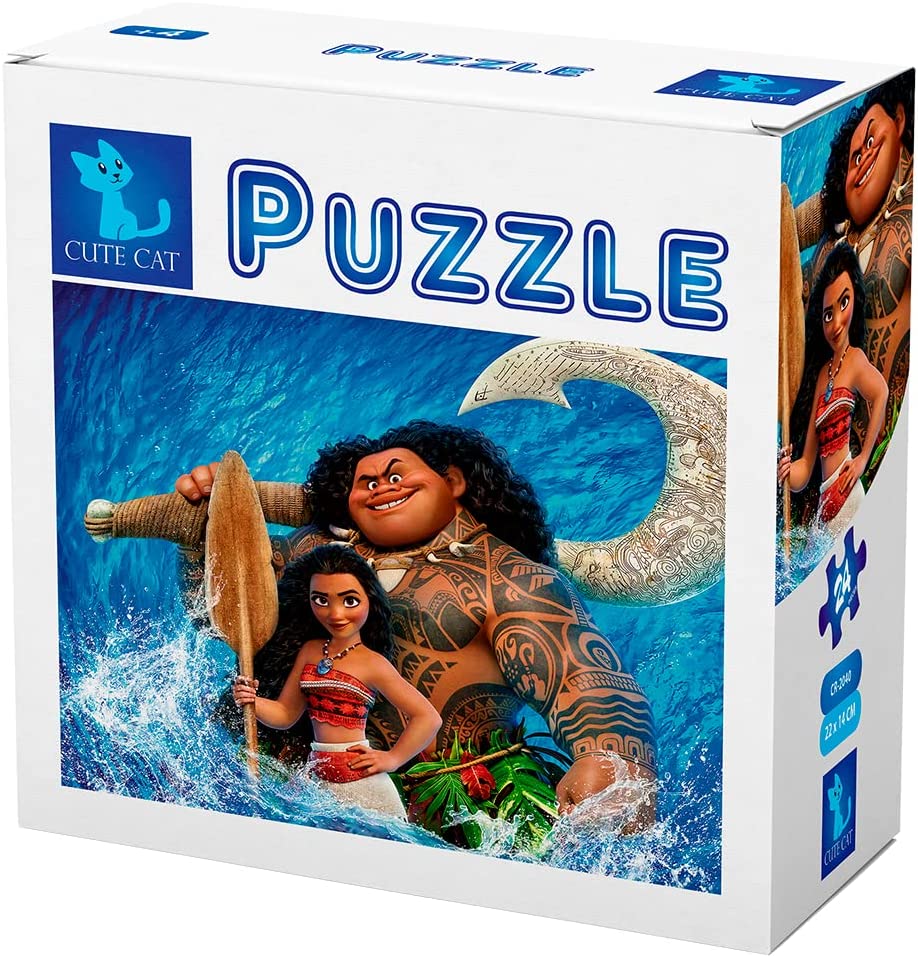 Cute Cat  Moana  2 in 1  Puzzle / CR-2040 / 20 Pieces & 24 Pieces