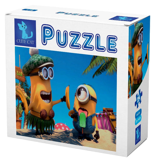 Cute Cat  Minions  2in1   Puzzle / CR-2056 / 20 Pieces & 24 Pieces