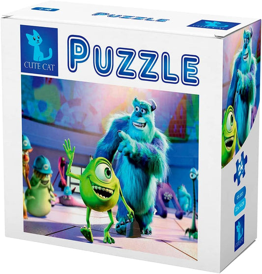 Cute Cat  Monsters Inc  2in1 Puzzle / CR-2057 / 20 Pieces & 24 Pieces