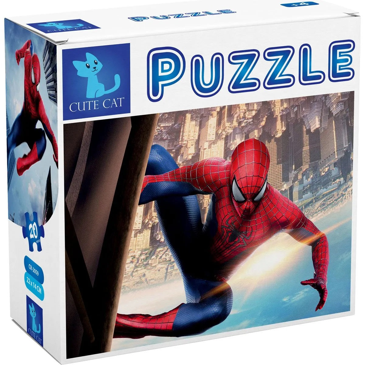 Cute Cat  Spider Man  2in1 Mini  Puzzle / CR-2059 / 20 Pieces & 24 Pieces