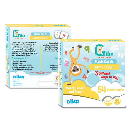 Gibo flash card learn to count